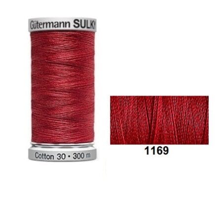 Gutermann Sulky Cotton | 300m | Bayberry Red 1169