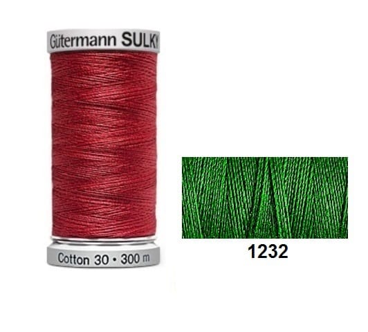 Gutermann Sulky Cotton | 300m | Classic Green 1232