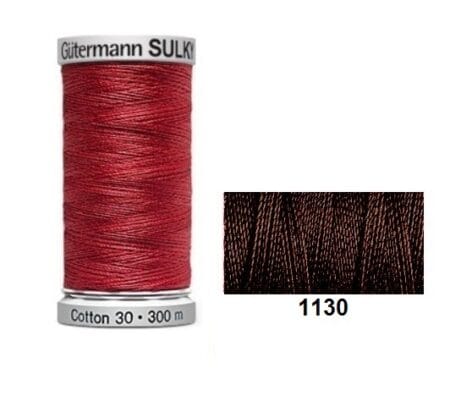 Gutermann Sulky Cotton | 300m | Dark Brown 1130
