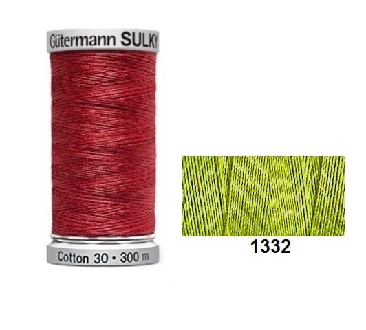 Gutermann Sulky Cotton | 300m | Deep Chartreuse 1332