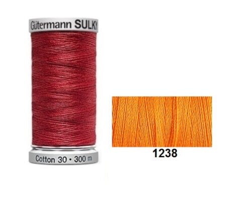 Gutermann Sulky Cotton | 300m | Orange Sunrise 1238