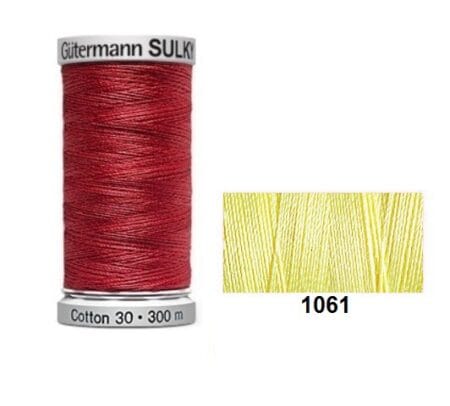 Gutermann Sulky Cotton | 300m | Pale Yellow 1061