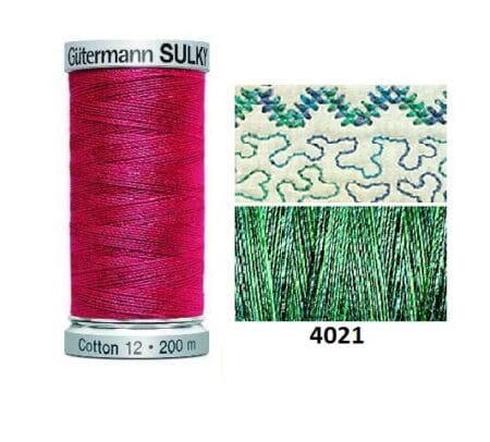 Guterman Sulky Variegated Cotton | 200m | Truly Teal | 709751_4021