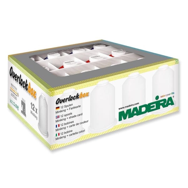 Madeira 9202 | Aerolock & Aeroflock | Overlock Thread: 3+1: Navy & Pink