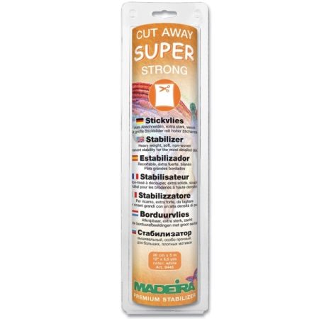 Madeira Cut Away Super Strong Stabiliser White