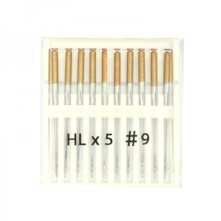 Janome 767811000 | HLX5 Needles, Size 9 - pack of 10
