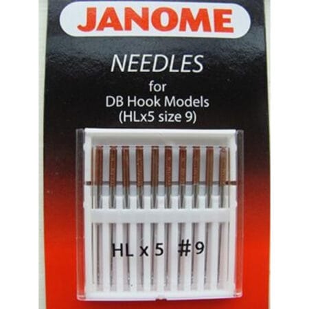Janome 767811000 | HLX5 Needles, Size 9 - pack of 10