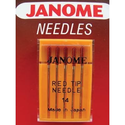 Janome 990314000 | Sewing Machine Red Tip Scarf Needles - 90 - Image 2