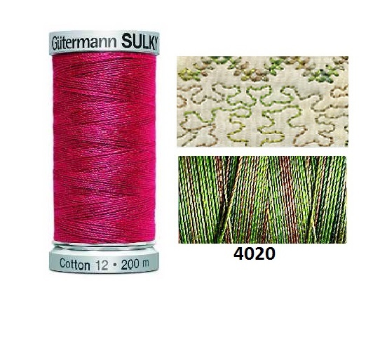 Guterman Sulky Variegated Cotton | 200m | Moss Medley | 709751_4020