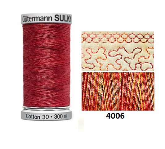 Guterman Sulky Variegated Cotton | 300m | Autumn 4006