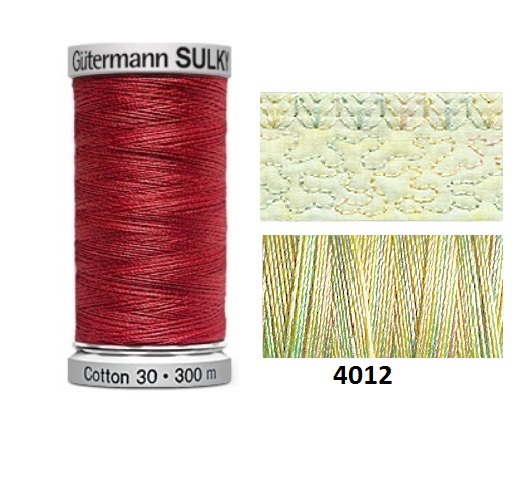 Guterman Sulky Variegated Cotton | 300m | Baby Soft 4012