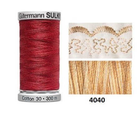 Guterman Sulky Variegated Cotton | 300m | Biscuit 4040