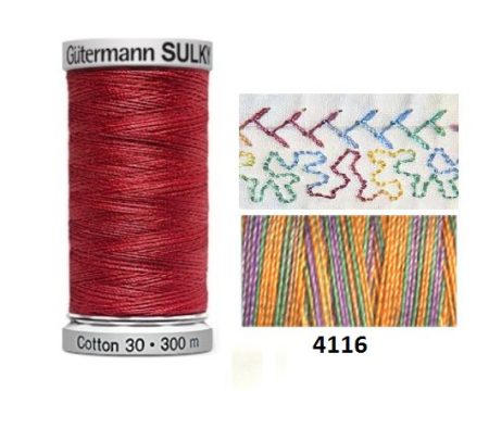 Guterman Sulky Variegated Cotton | 300m | Country Decor 4116