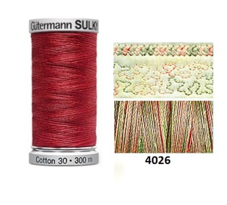 Guterman Sulky Variegated Cotton | 300m | Earth Pastels 4026
