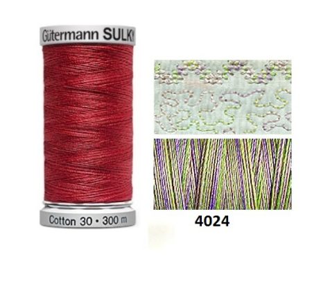 Guterman Sulky Variegated Cotton | 300m | Heather 4024