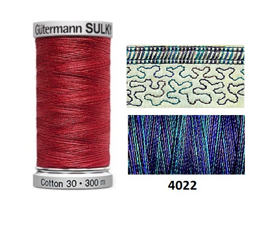 Guterman Sulky Variegated Cotton | 300m | Midnight Sky 4022