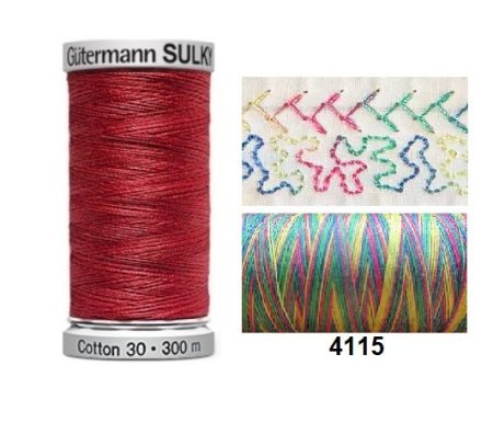 Guterman Sulky Variegated Cotton | 300m | Wildflowers 4115